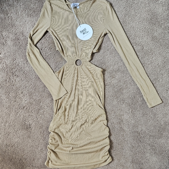 Ribbed mini dress - Picture 3 of 6